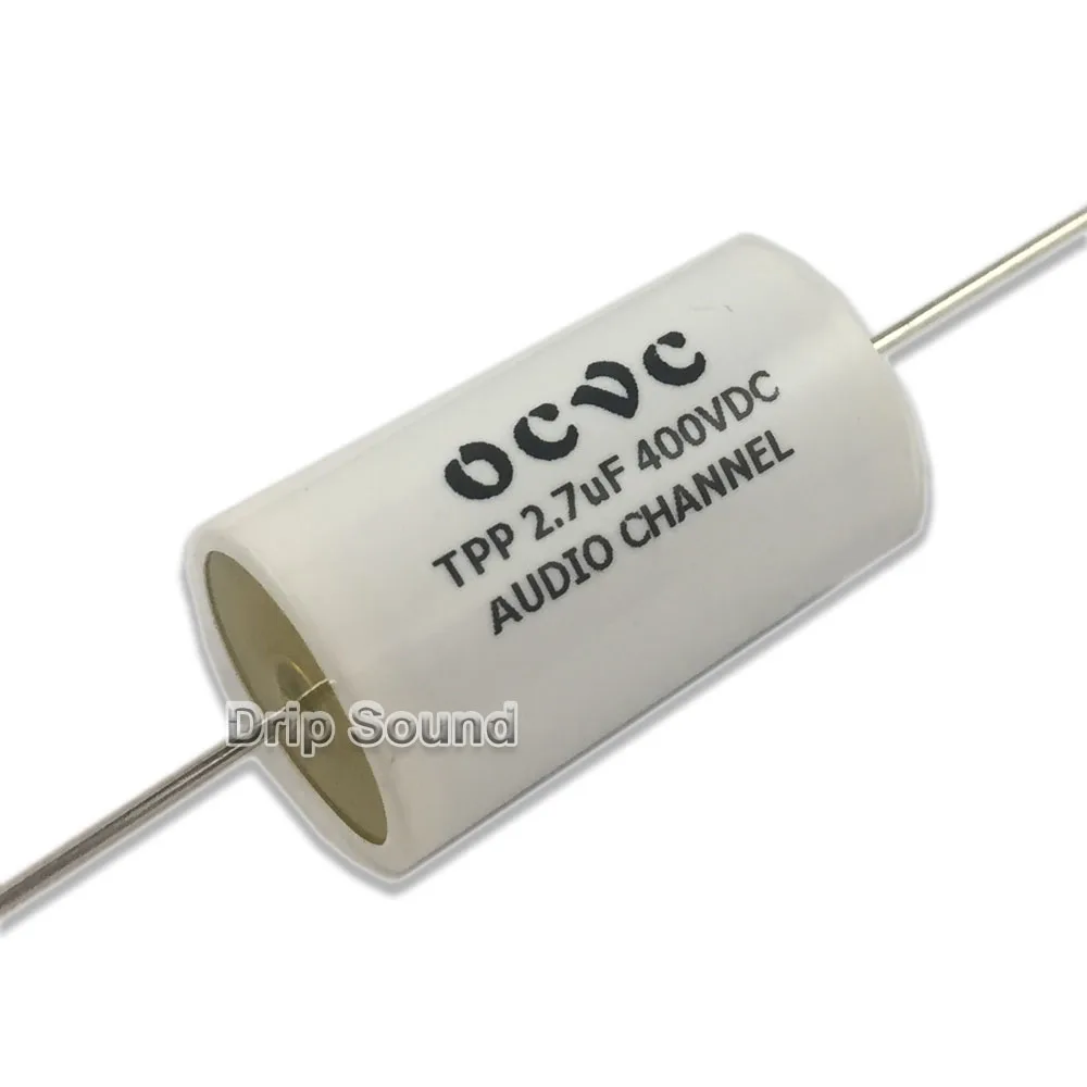 2pcs 1.5uF-10uF 400V Tweeter Speaker Frequency Divider Crossover Non-Polarity Capacitor