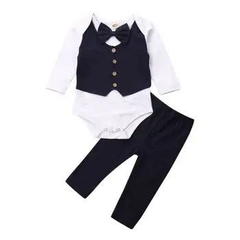 

Baby Clothes Sets for Boys Formal Suits Birthday Wedding Party Shirt Gentleman Waistcoat Vest Pants Korean Style Kids Clothing