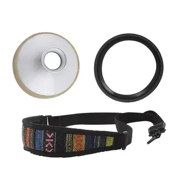 

Hot sale 3pcs Alto Saxophone Silencer Set Aluminum Alloy Mute+Mute Ring+Ethnic Neckband Woodwind Instrument Accessories