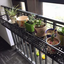 Балконные перила цветочные стойки подвеска мясистое мясо зеленый Луо цветочные стойки настенные подвесные железные искусство Многоэтажный цветочный горшок рама