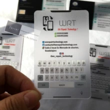 500 шт./лот изготовленные на заказ ПВХ пластиковые прозрачные/морозные ПВХ прозрачные визитные карточки с бесплатной доставкой