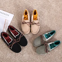 Обувь на плоской подошве; женские лоферы; коллекция года; Сезон Зима; искусственная замша; кожа; Толстый плюш; теплые мокасины; слипоны; Мягкие Мокасины в горошек; балетки на плоской подошве