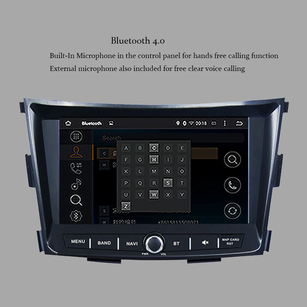  8'' 4GB RAM Android 9.0 Octa Core Car Radio Stereo with Bluetooth For SsangYong Tivoli 2015-2020 Ca