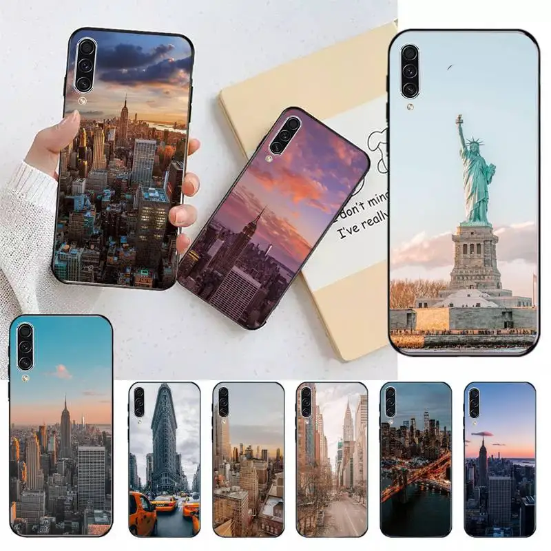 

NYC NEW YORK city landscape Phone Case For Samsung galaxy S 7 8 9 10 20 edge A 6 10 20 30 50 51 70 note 10 plus