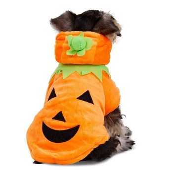 

Pet Clothes Thickening Winter Warm Outfits Funny Pumpkin Cosplay Costume For Dogs