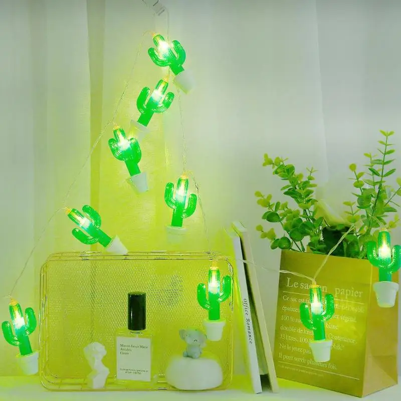 

LED Neon Night Light Cactus String Lights Copper Wire Christmas Party Wedding Home Decor for kids room Support Dropshipping