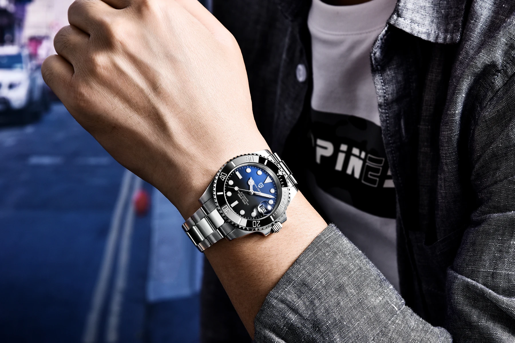 2021 PAGANI DESIGN New luxury Automatic Mechanical Watch Men's Stainless Steel Waterproof Precision Watch NH35 relogio masculino