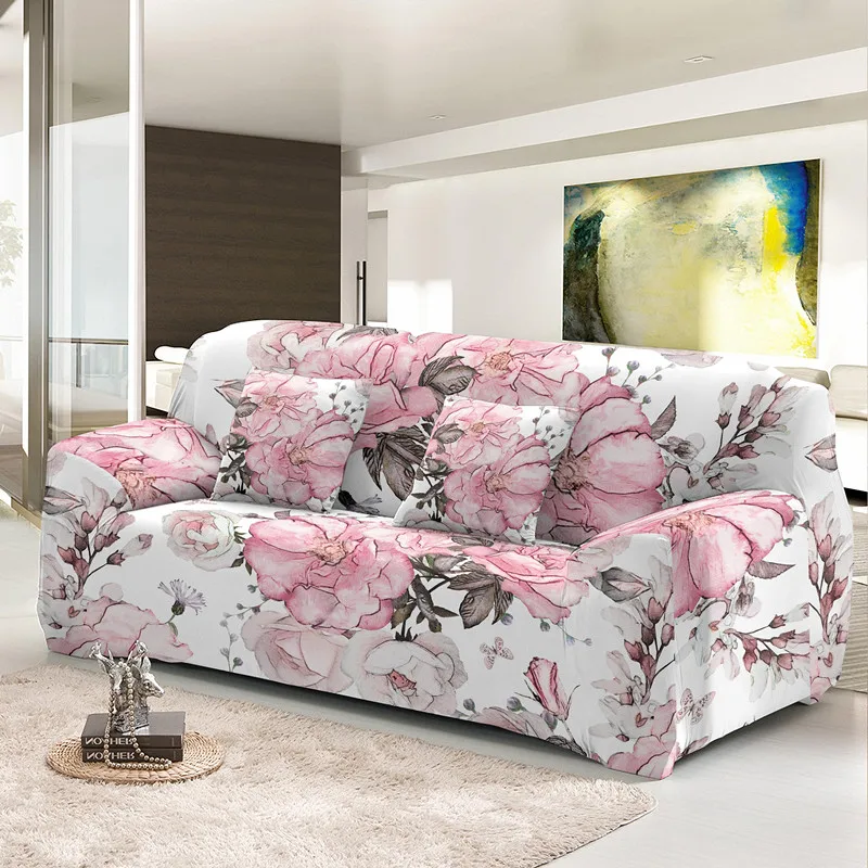 Wholesale Cheap Universal Sofa Cover Elastic 1/2/3/4 Seat High Quality Couch Covers Anti-dust Machine Washable Stretch Slipcover 3