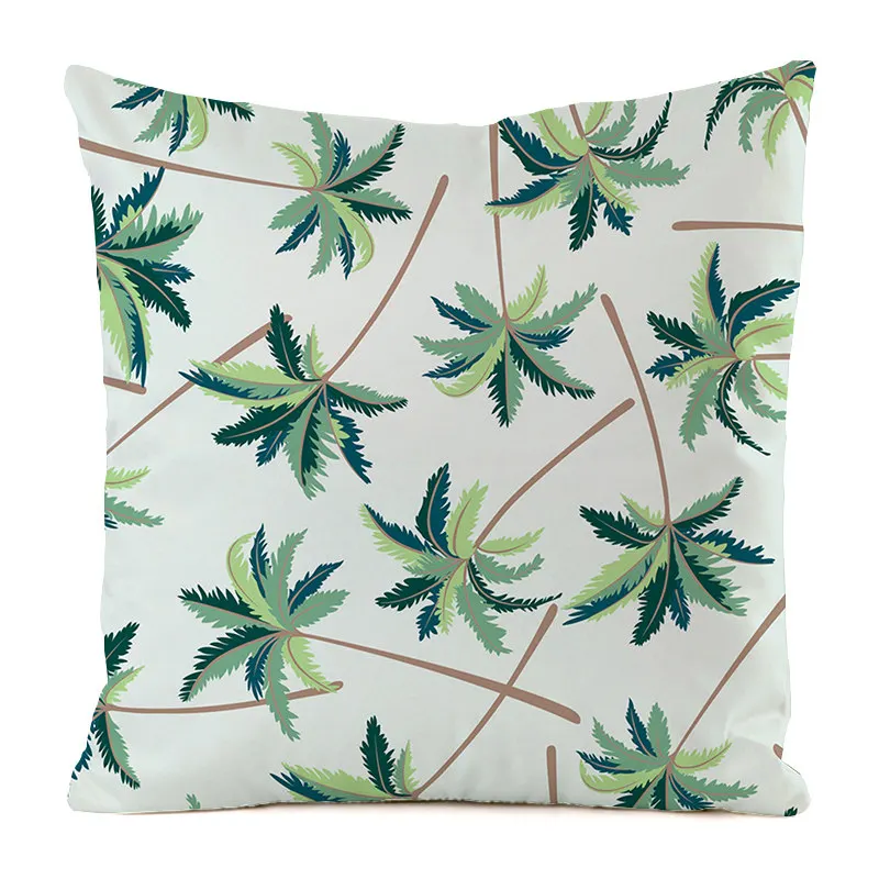 

45 см * 45 см ** кокосовое дерево ** наволочки из искусственной шелковой ткани для диванной подушки наволочка для диванной подушки домашние декоративные подушки Чехол для подушки