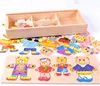 Baby Puzzles Toys Wooden Box Educational Toy Puzzle Set Kids Children's Toy Gift ► Photo 2/6