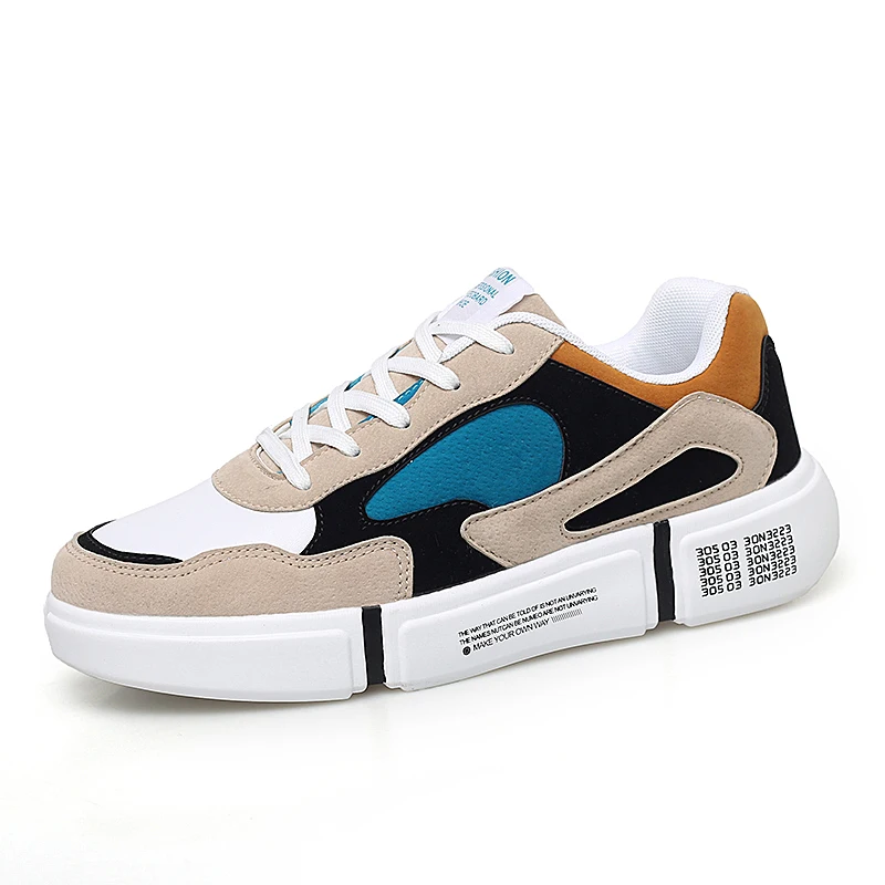 

Spring new men's casual board shoes fashion casual breathable men's board shoes casual wild flat shoes large