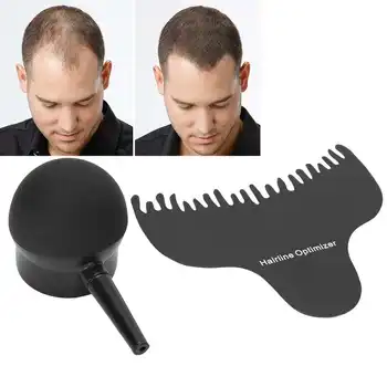 

2-piece set Hair Building Fiber Spray Applicator Hair Fiber Sprayer Nozzle Hairline Comb Set Hair Dryer Diffuser