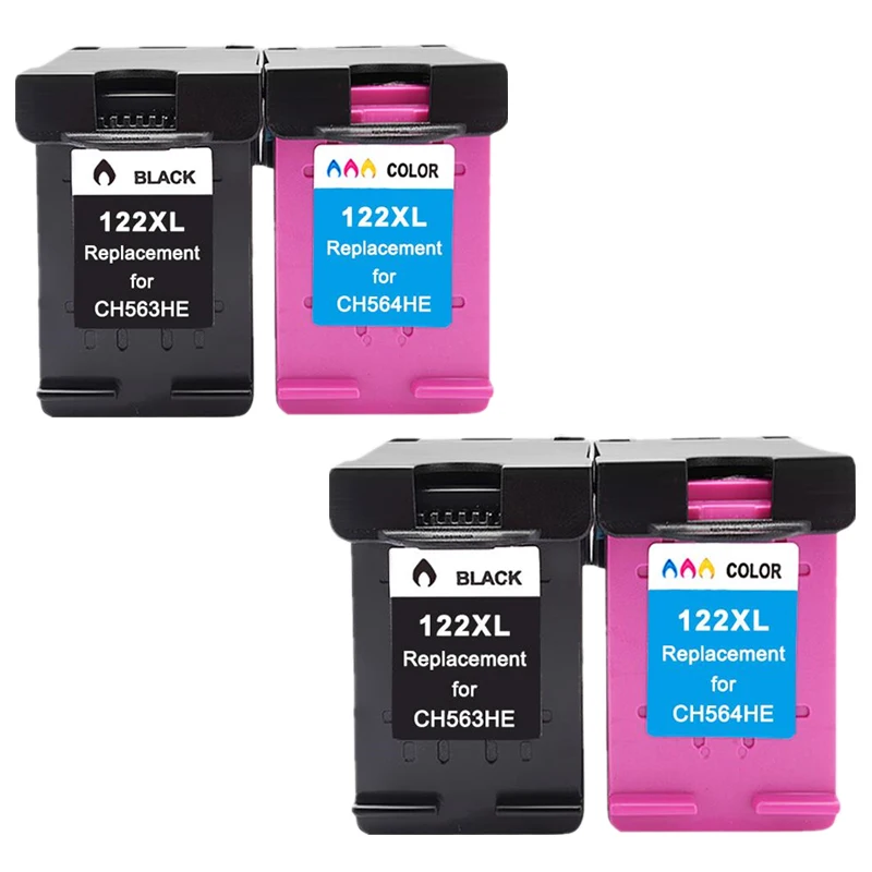 2 set HTL 122xl чернильный картридж для hp 122 hp 122xl hp 122xl CH563HE CH564HE совместимый для струйного принтера hp Deskjet 1050 2050 2050s - Цвет: 2 set