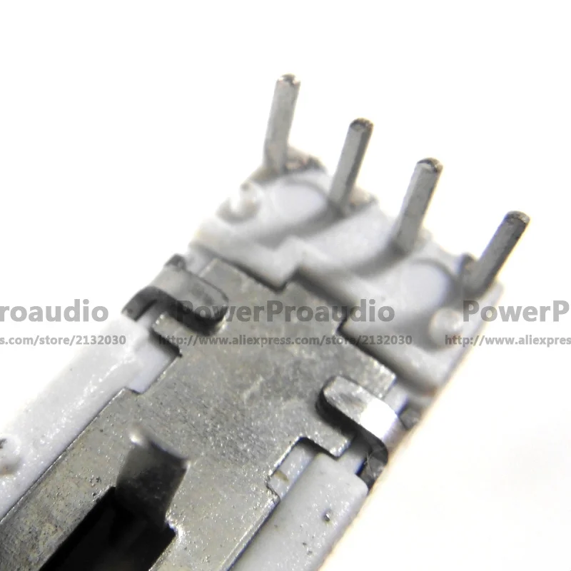 20pcs For Yamaha MG124CX Mixer Fader / Dual Potentiometer A20K Handle Length 15MM 6 feet 75MM / 20KAx2 audio mixer pot mixer fader
