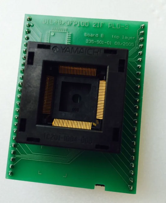 

Dedicated programming socket test socket DIL48/QFP100 ZIF PLD-3 100%MEW