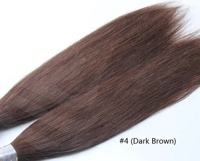 Water Wave Human Hair Bulk For Braiding Brazilian Hair Weave Bundles Bulk Natural Color Remy Human Hair Extension Bulk No Wefts Dark Brown