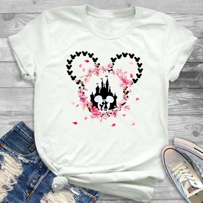 Casual Women Fashion Graphic Minnie T-Shirt Mouse Micky Ear tee Shirt Cute Tee Female T Shirt Holiday Tees Women Tshirt Femme Casual Women Fashion Graphic Minnie T-Shirt Mouse Micky Ear tee Shirt Cute Tee Female T Shirt Holiday Tees Women Tshirt Femme
