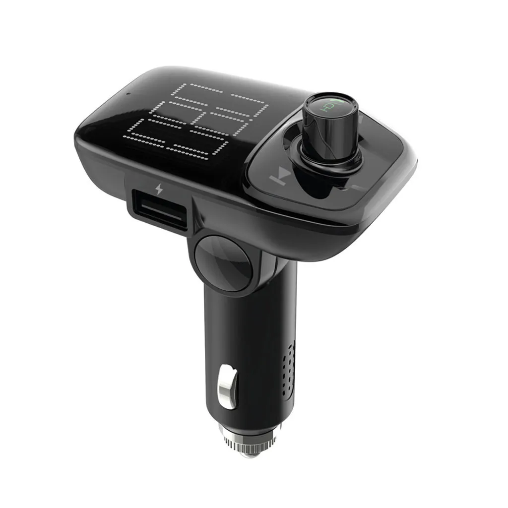 Bluetooth 4,2 MP3 плеер Handsfree автомобильный комплект fm-передатчик поддержка SD карты U диск QC2.0 2.4A Быстрый двойной USB зарядное устройство адаптер питания