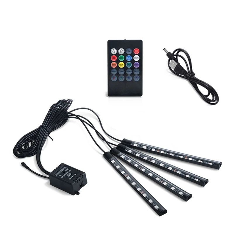 

Car RGB LED Strip Light Car Styling Decorative Atmosphere Lamps Interior Light