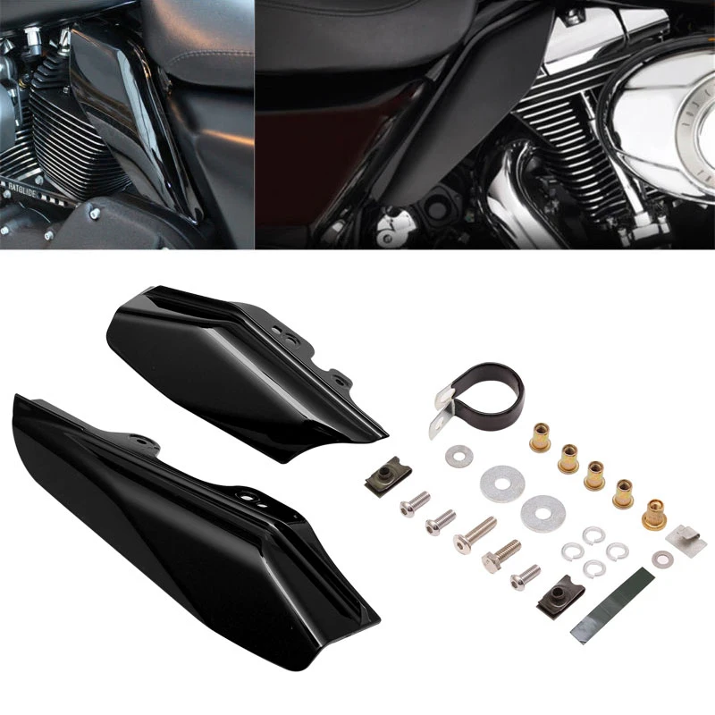 Deflettori Aria Per Telaio Harley Davidson Touring 2017-2019 - Scudo Termico In ABS Per Street Glide, Road King, Electra Glide