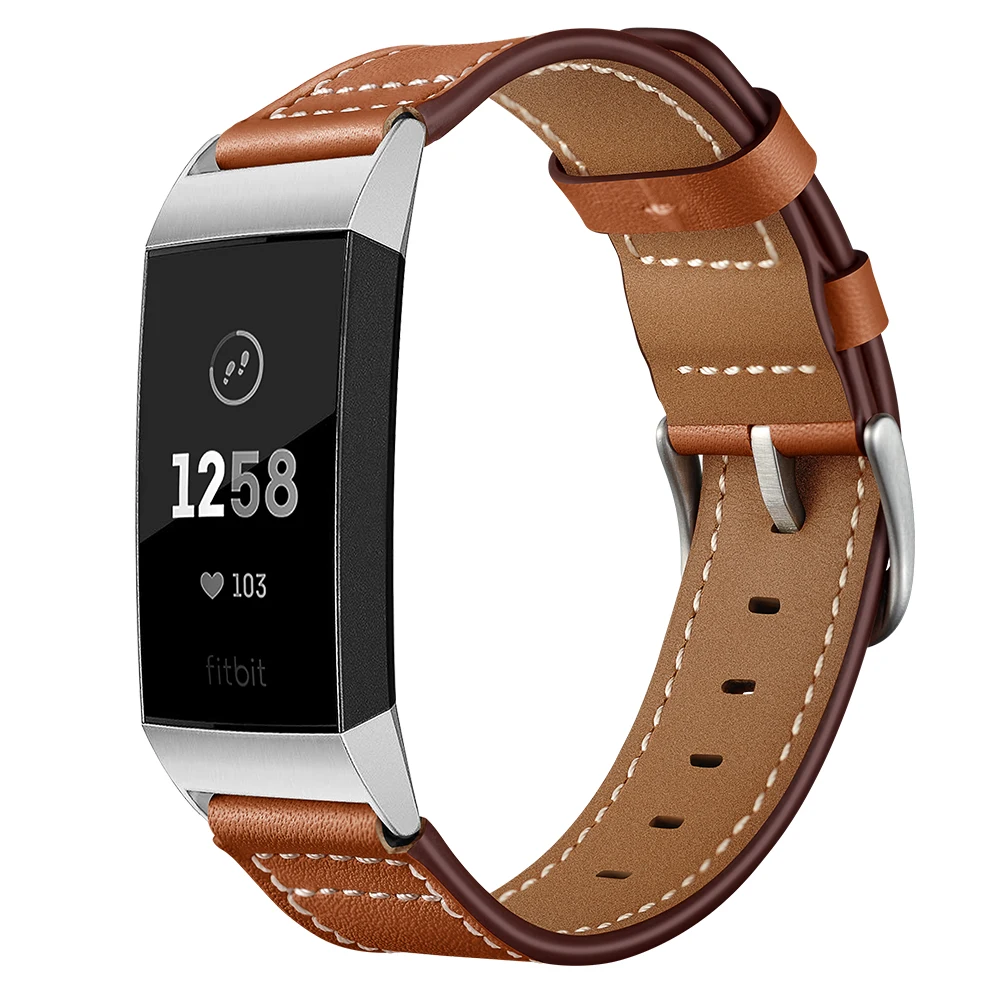 Correa de cuero para Fitbit carga 4 banda de carga 3 SmartWatch muñeca correa de reloj correa banda de reloj pulsera Accesorios