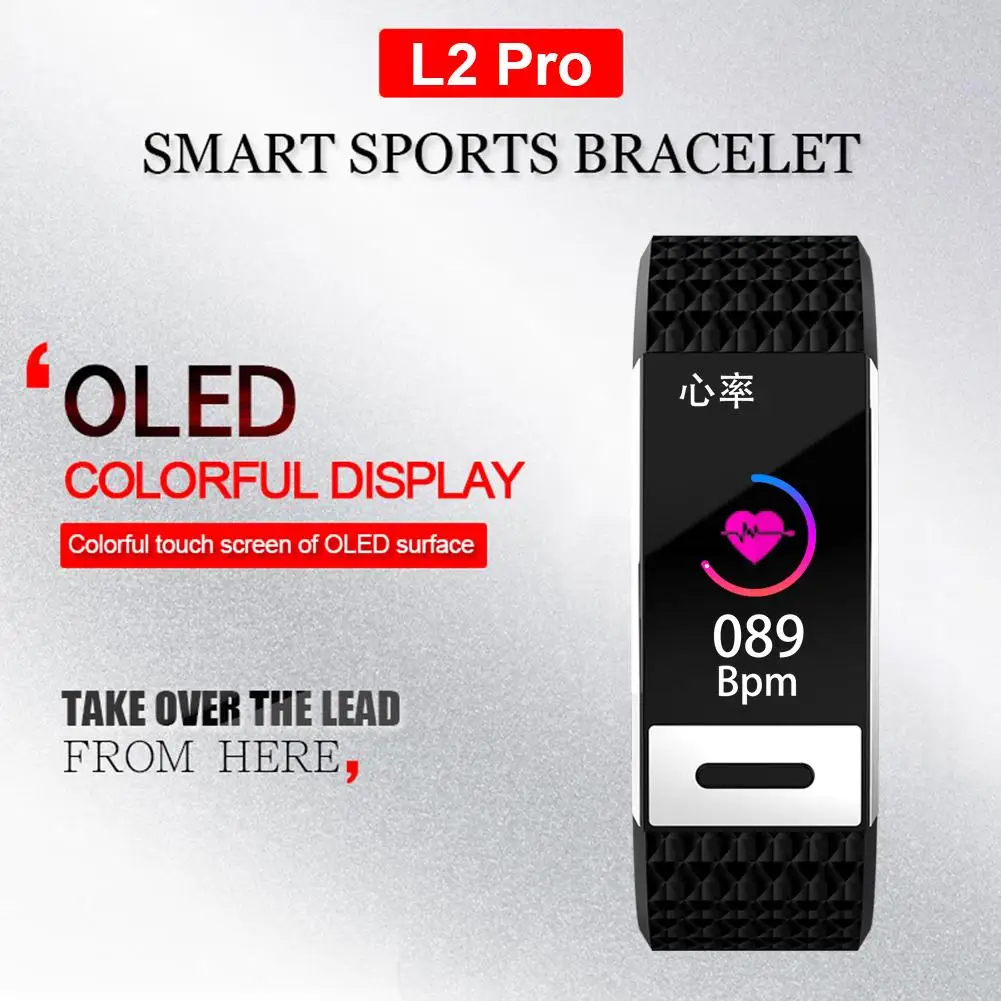 

ALLOYSEED L2 Pro 0.95" Color Screen Smart Bracelet Watch IP67 Waterproof ECG Heart Rate Monitor Sport Fitness Tracker Wristband