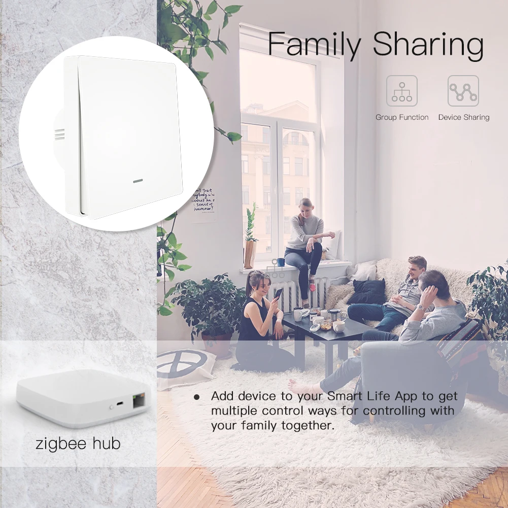 Туя ZigBee переключатель светильник ZigBee концентратор требуется умный дом автоматизация беспроводной пульт дистанционного управления работает только с Tuya ZigBee концентратор