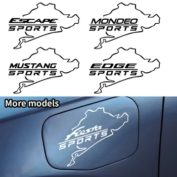

SPORTS Pull Fuel Tank Cap Cover Reflective Car Vinyl Decal Sticker for Ford Fiesta Ecosport escape MUSTANG Decor Accessories
