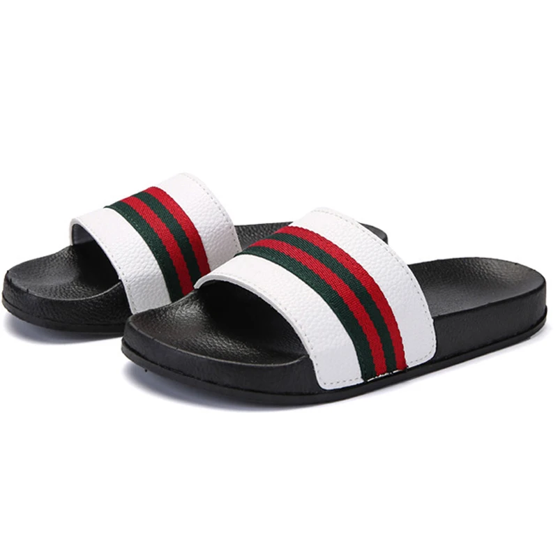 Шлепанцы из ПУ кожи женские сланцы квадратный носок плоская подошва летняя обувь