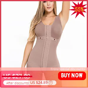 strapless shapewear Women Slimming Lace Body Shaper Garment Abdominal Reinforcement Faja Colombiana Mujer Skims BBl Post Op Surgery Supplies best shapewear for tummy