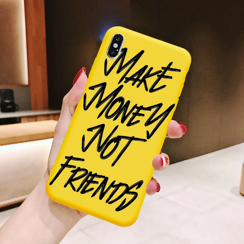 Зарабатывать деньги не друзья Kash афро черная девочка Fundas чехол для телефона iPhone 12