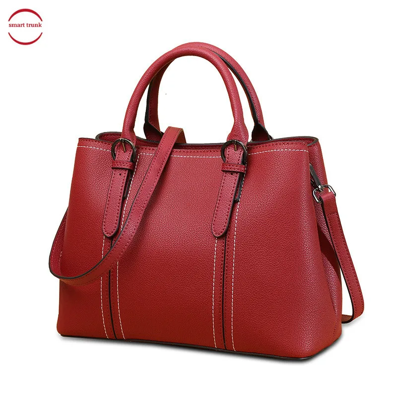 

Genuine Leather Woman Package 2019 Head Layer Cowhide Handbag Middle Age Mom Package Messenger Single Shoulder Bale