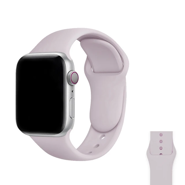 Silicone Strap For Apple Watch band Series Se 6 5 4 3 2 1 38mm 42mm 44mm 40mm Smart Bracelet Sport Watchband iWatch 7 45mm 41mm 29