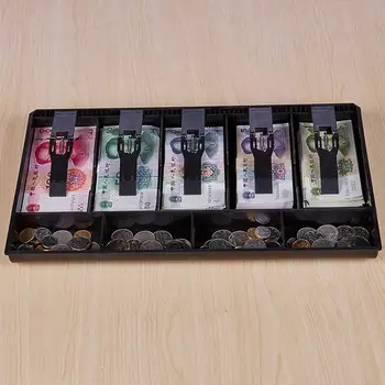 

Large 5 Grid Money Cash Coin Register Insert Tray Replacement Cashier Drawer Storage Cash Register Tray Box Classify Store
