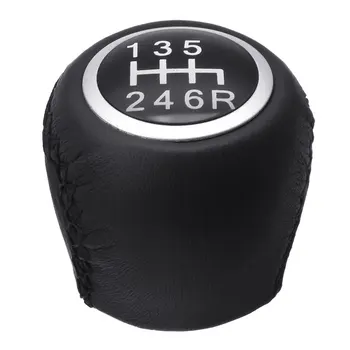 

5 6 Speed MT Gear Shift Knob Leather For Fiat Grande Punto LINEA 2006 2007 2008 2009 2010 2011 2012 Car Level Stick Accessories