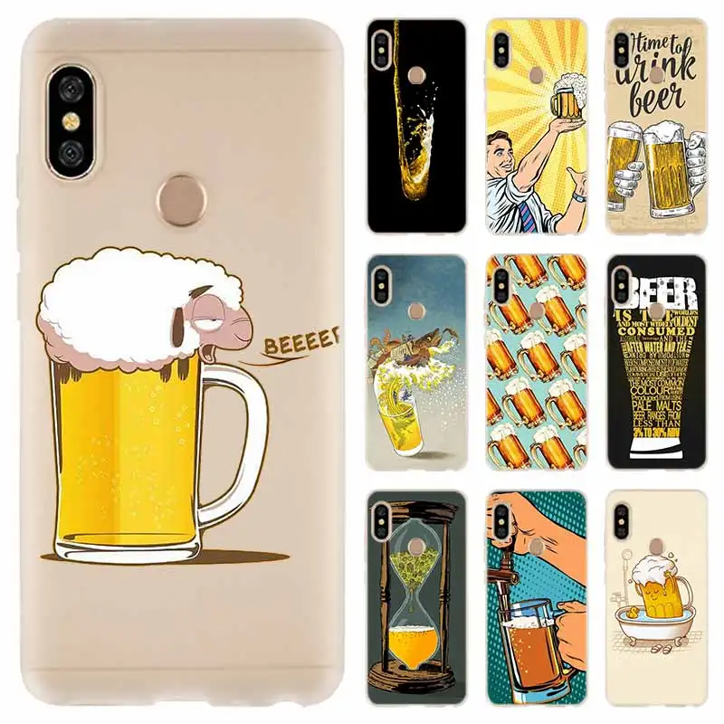 Soft Case For Xiaomi Redmi Note 10 9 8 7 6 5 Pro Max 10S 9S 9T 8T 4G 5G Cover Beer | Мобильные телефоны и аксессуары