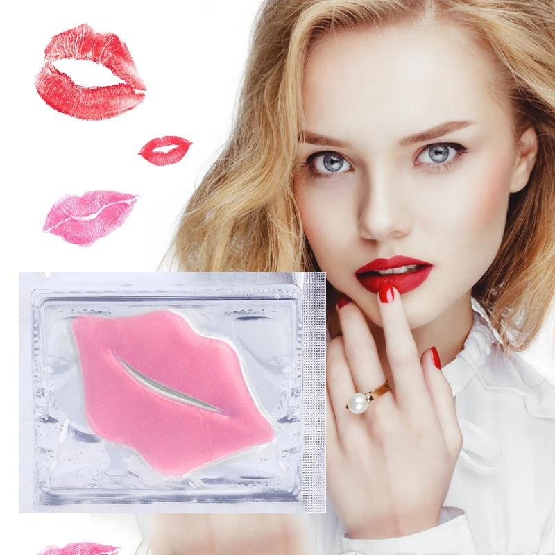 5 8 10Pack Crystal Collagen Lip Mask Pads Moisture Essence Anti Ageing Wrinkle Patch Pad Gel 2