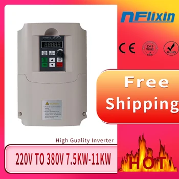 

CNWeiKen VFD Inverter Freqency Converter 7.5KW Single Phase 220V to Three 380V Variable Frequency Inverter VFD Motor Speed PWM