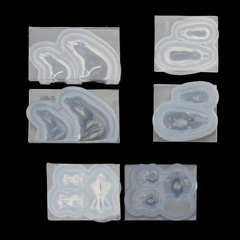 Милый мини размер 3D Силиконовая форма в виде Свинки золотой рыбки инструменты