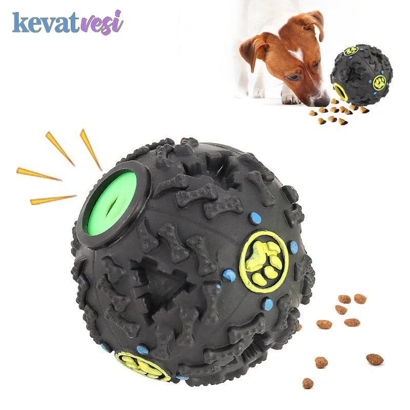 Funny Soft Dog Toys Interactive Elasticity Ball Dog Chew Toy Extra-tough Squeak Ball
