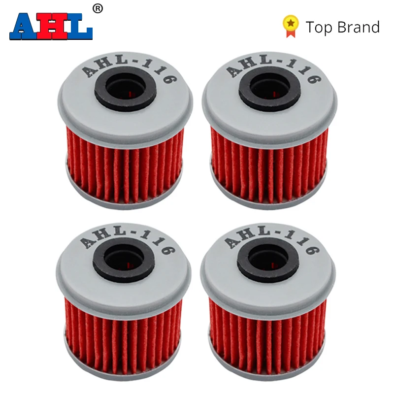 AHL 4 шт. масляные фильтры двигателя для HONDA CRF250R CRF250X CRF450R CRF450X CRF150R TRX450R TRX450ER CRF 150 250 450
