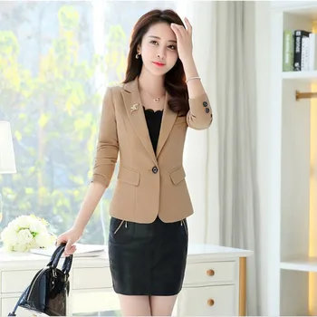

Women's spring and autumn sweet wild temperament suit jacket 2019 new loose casual Slim one button long sleeve small suit jacket