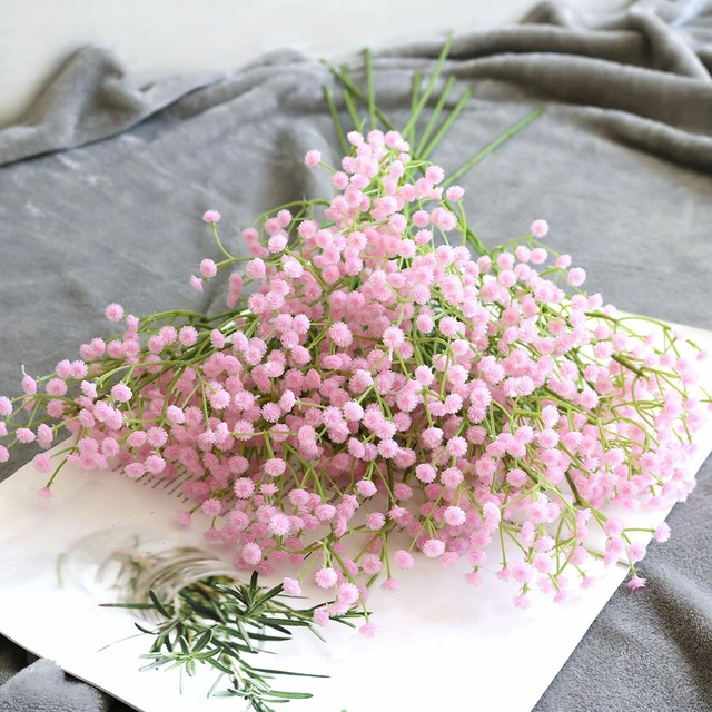 Babys Breath Artificial Flowers  Fake Baby Breath Gypsophila - Artificial  Flower - Aliexpress