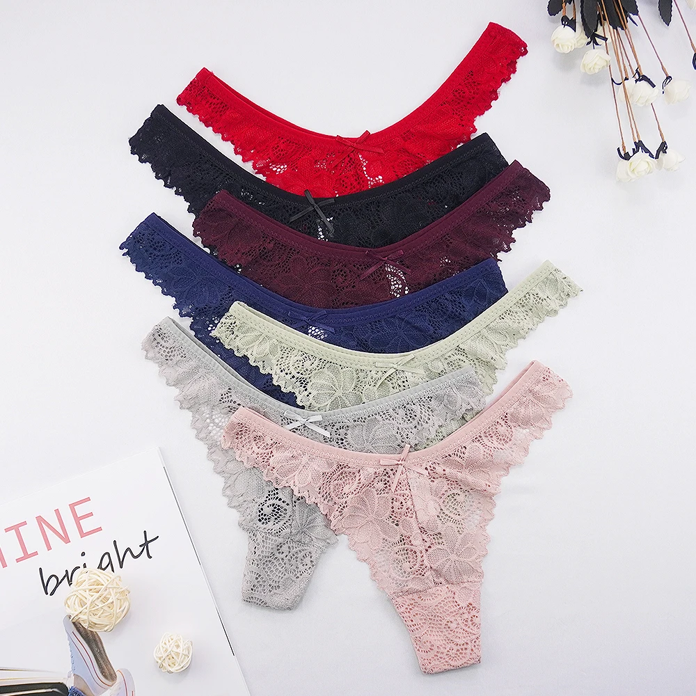 Homely Valentines Day Lingerie for Women Women Lace Sexy Panties Underwear  G String Thongs Lingerie Bikini Brief