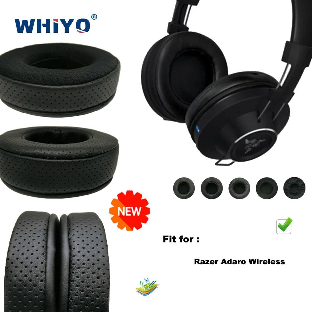 

New upgrade Replacement Ear Pads for Razer Adaro Wireless Headset Parts Leather Cushion Earmuff Headset Sleeve Cover