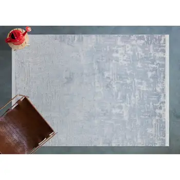 

Apex Blum 4 'x 6' Chenille Grey Area Rug