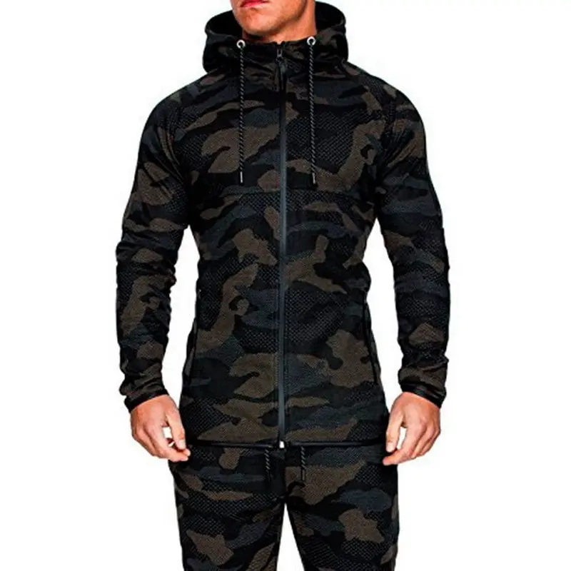tops g3 Модный красивый комплект из 2 предметов камуфляжная толстовка, куртки и штаны, Мужская Осенняя верхняя одежда, спортивный костюм, модный мужской спортивный костюм - Цвет: tops g3