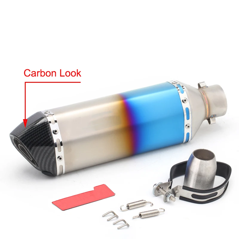 Motor Full System Exhaust Escape Modified Front Link Pipe Muffler DB Killer Silencer (9)