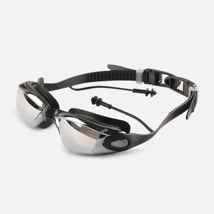 

Swimming Goggles Men And Women Scholar Black And White with Pattern Swimming Anti-fog Students Adult Large Frame Industry High-d