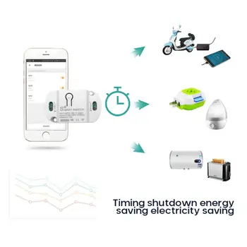 

10A Wifi Smart Switch Timer Wireless On-off Device Tuya Mobile Phone Wireless Remote Control Timing Voice Control Switch